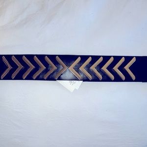 Forever21 Black and Gold Metal Stretch Belt